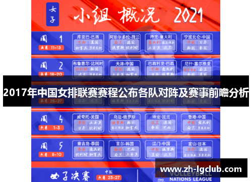 2017年中国女排联赛赛程公布各队对阵及赛事前瞻分析